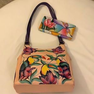 Anna by Anuschka Satchel & Multi Pocket Wallet Large